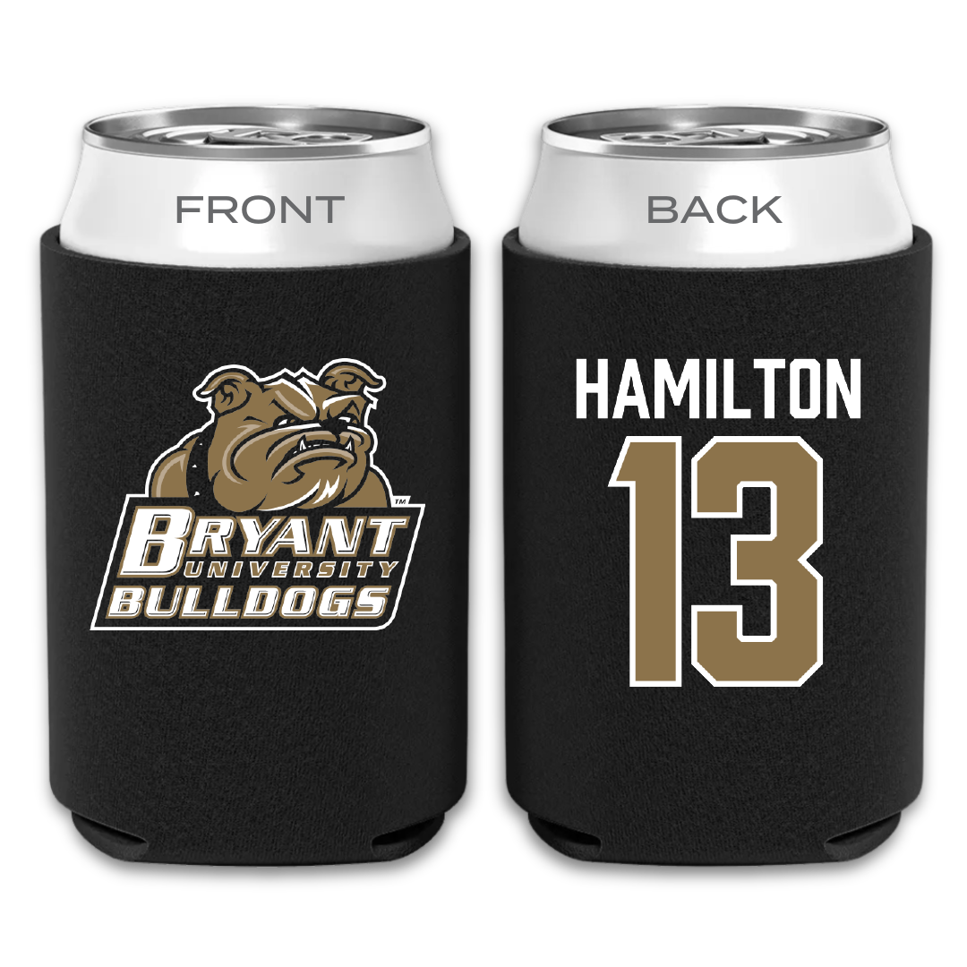 Bryant University Football Black Can Cooler - #13 Kaden Hamilton