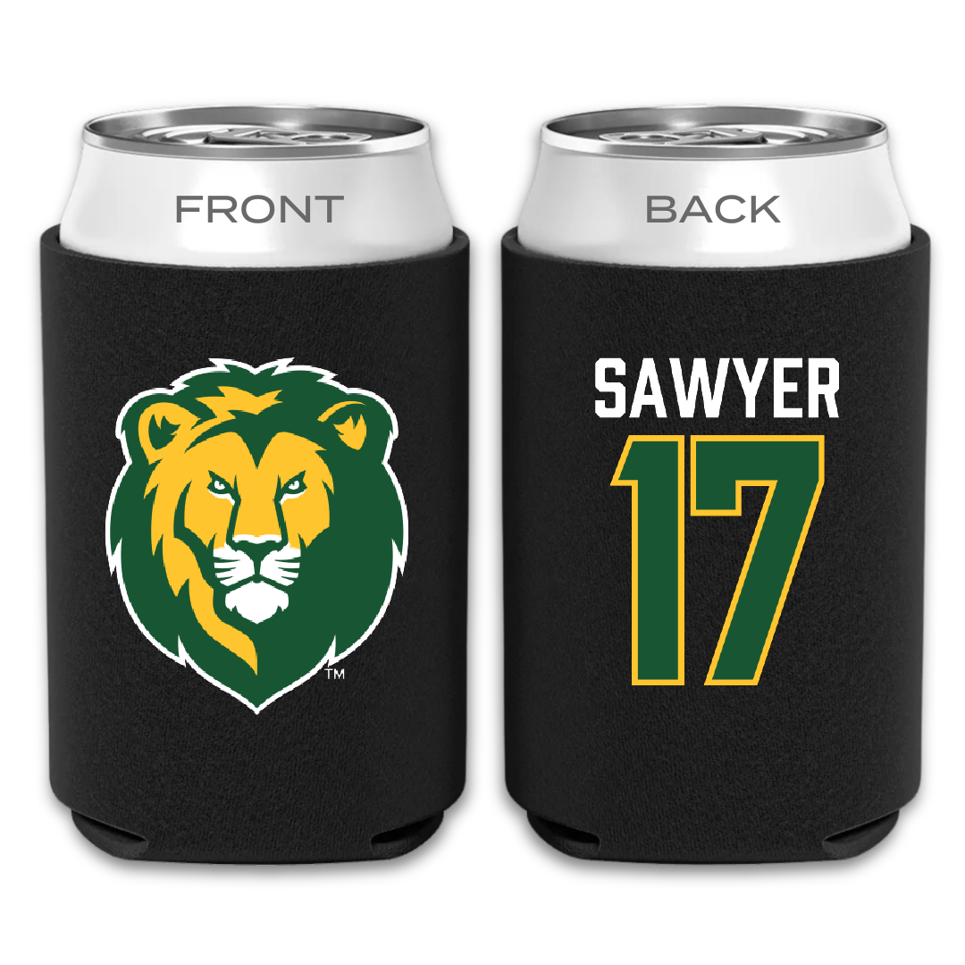 Southeastern Louisiana University Football Black Can Cooler - #17 Eli Sawyer