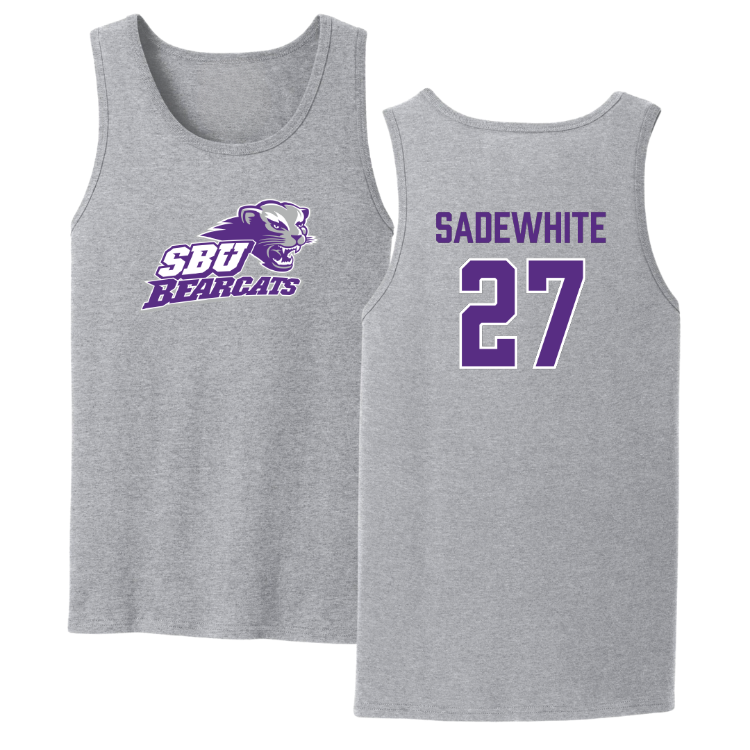 Southwest Baptist University Softball Sport Gray Tank Top - #27 Lucy Sadewhite