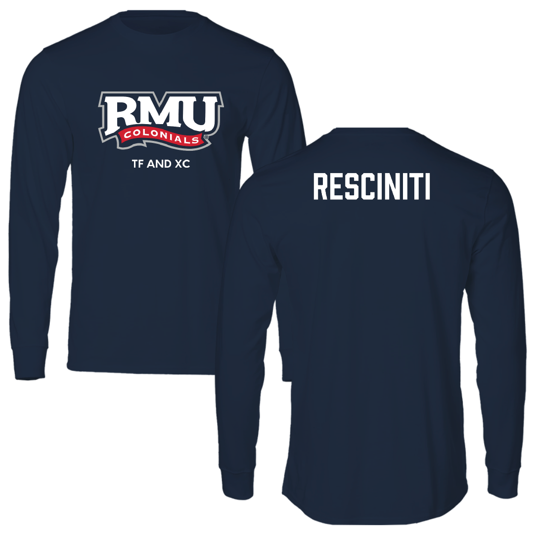 Robert Morris University TF and XC Navy RMU Long Sleeve - Madelyn Resciniti