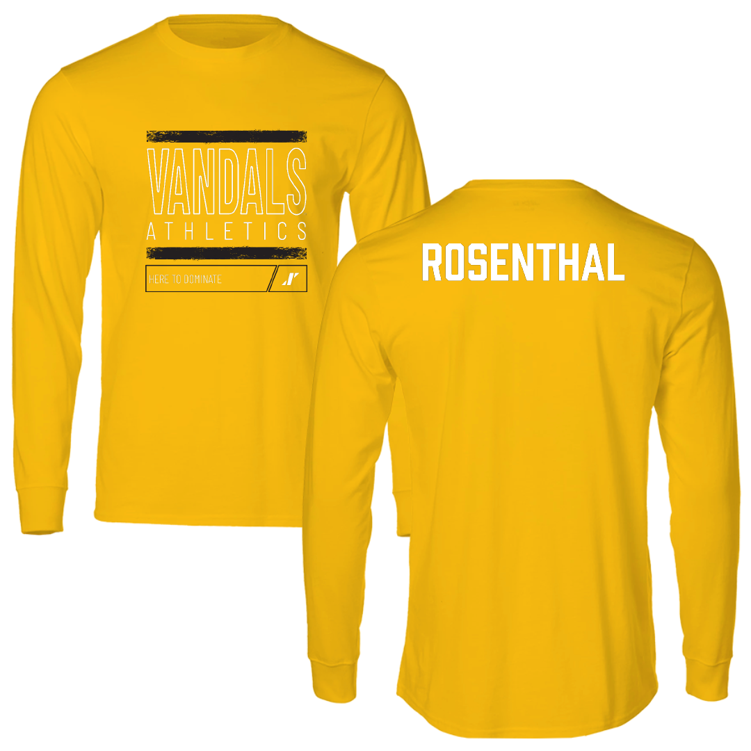 University of Idaho Swimming & Diving Gold Dominate Performance Long Sleeve - Abby Rosenthal