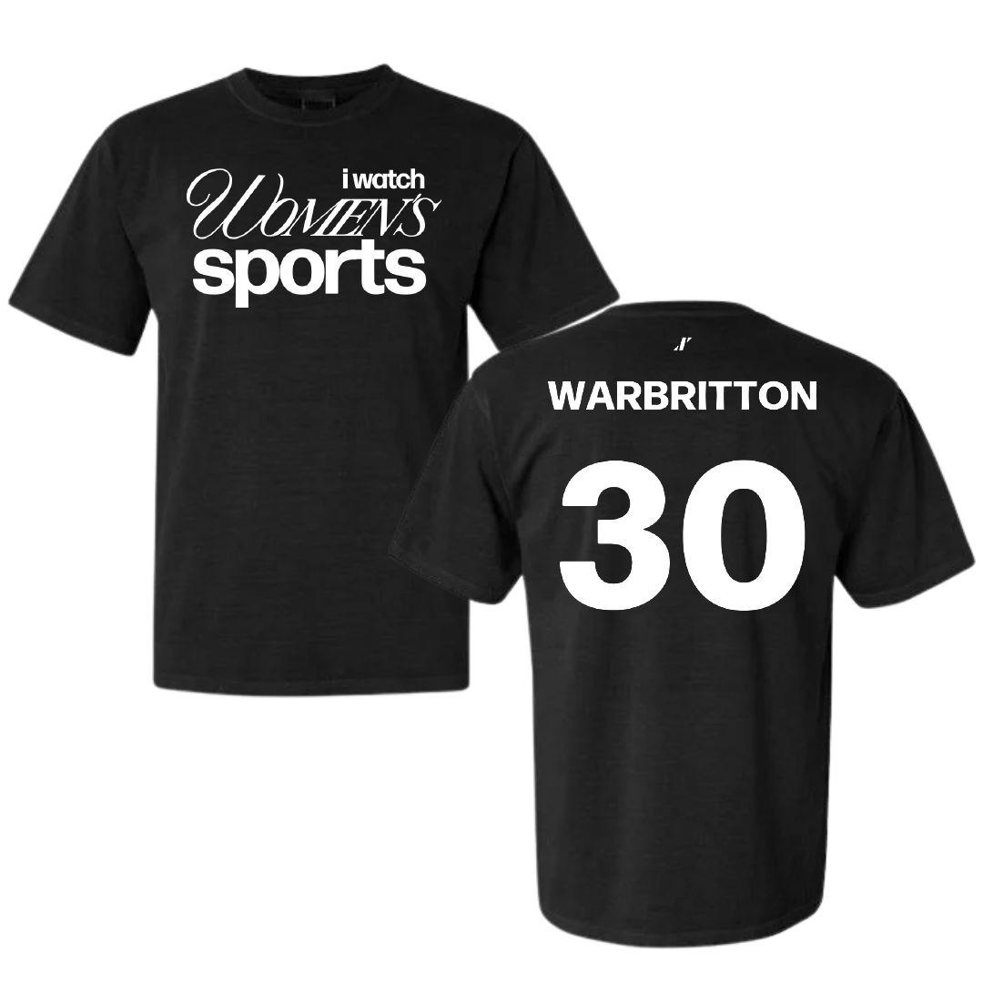 Fairleigh Dickinson University-Metropolitan Campus Volleyball Black WHM Comfort Colors Tee - #30 Kinsley Warbritton