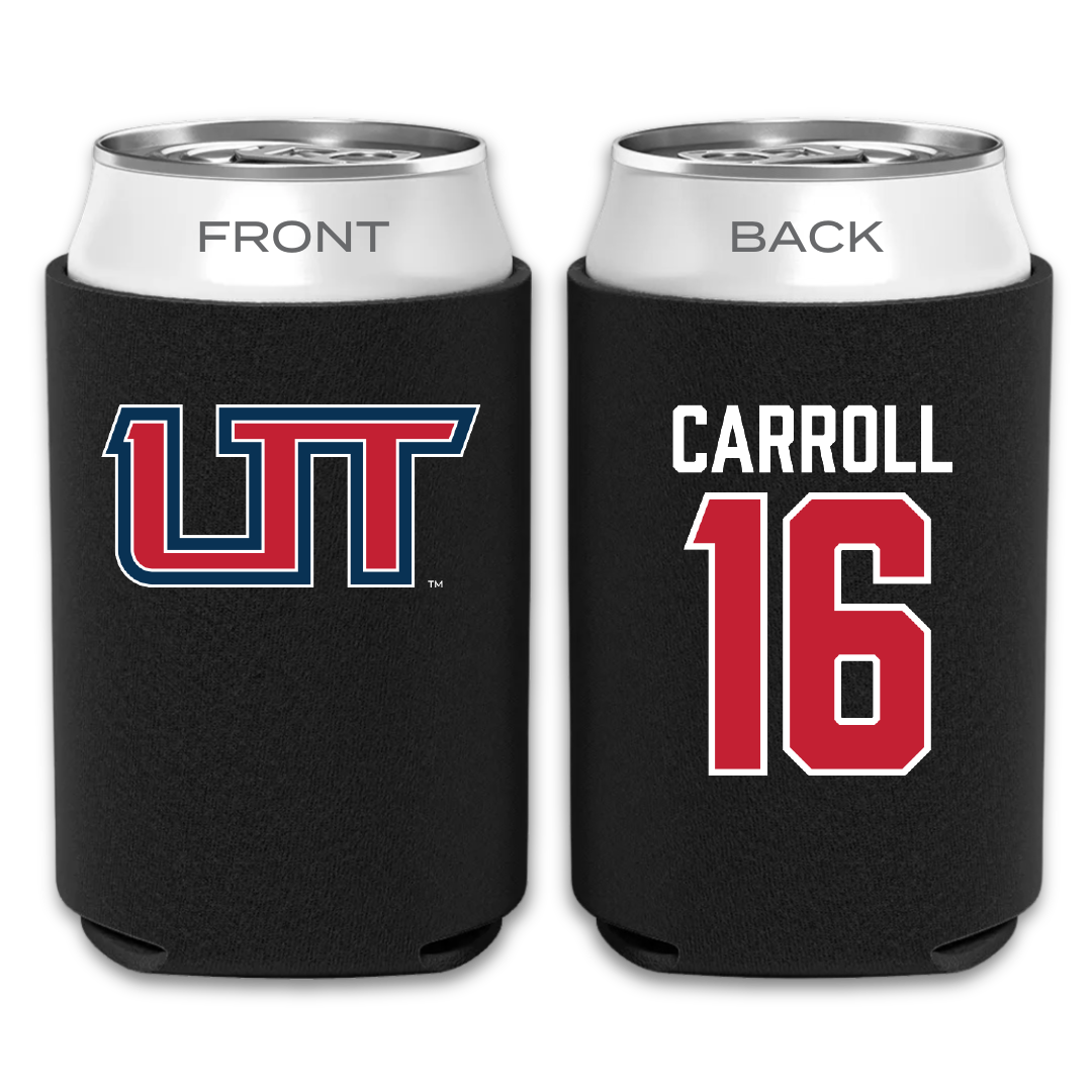 Utah Tech University Baseball Black Can Cooler - #16 Jace Carroll