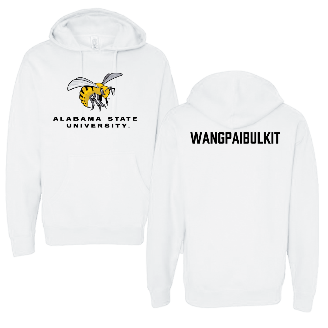Alabama State University Golf White Block Hoodie - Chotithuch Wangpaibulkit