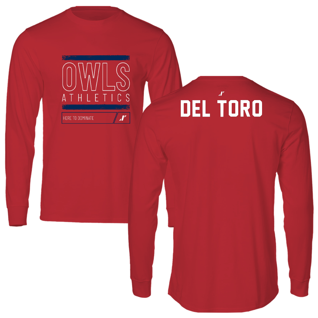 Florida Atlantic University Dance Red Dominate Performance Long Sleeve - Bianca Del Toro