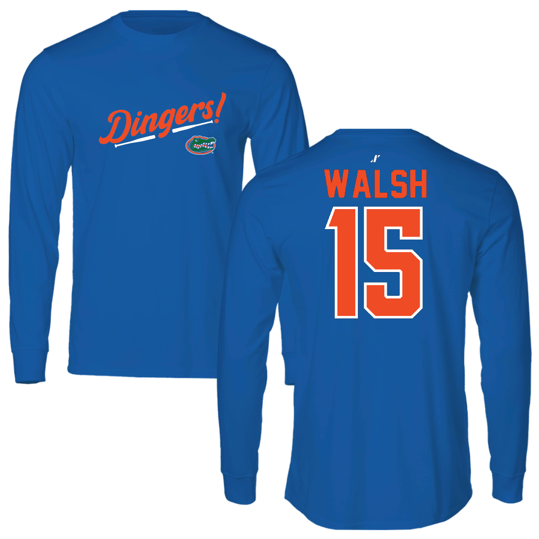University of Florida Softball Blue Dingers Performance Long Sleeve - #15 Reagan Walsh