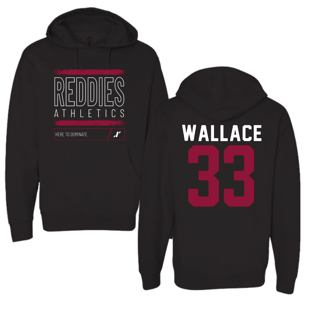 Henderson State University Football Black Dominate Hoodie - #33 Catrell Wallace