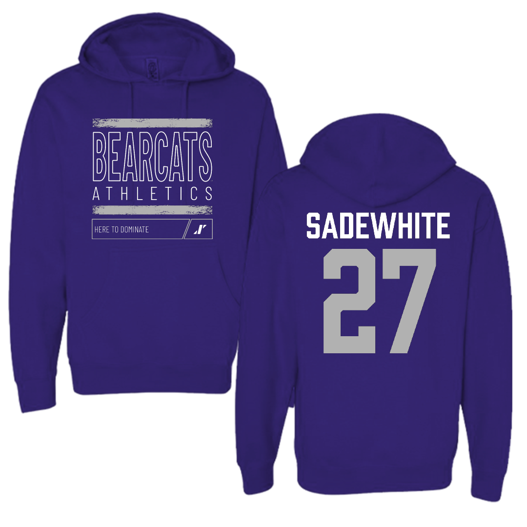 Southwest Baptist University Softball Purple Dominate Hoodie - #27 Lucy Sadewhite