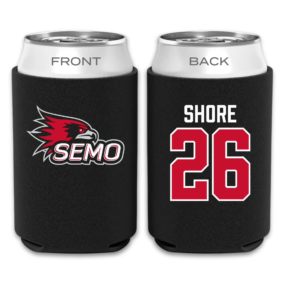 Southeast Missouri State University Softball Black Can Cooler - #26 Aubrie Shore