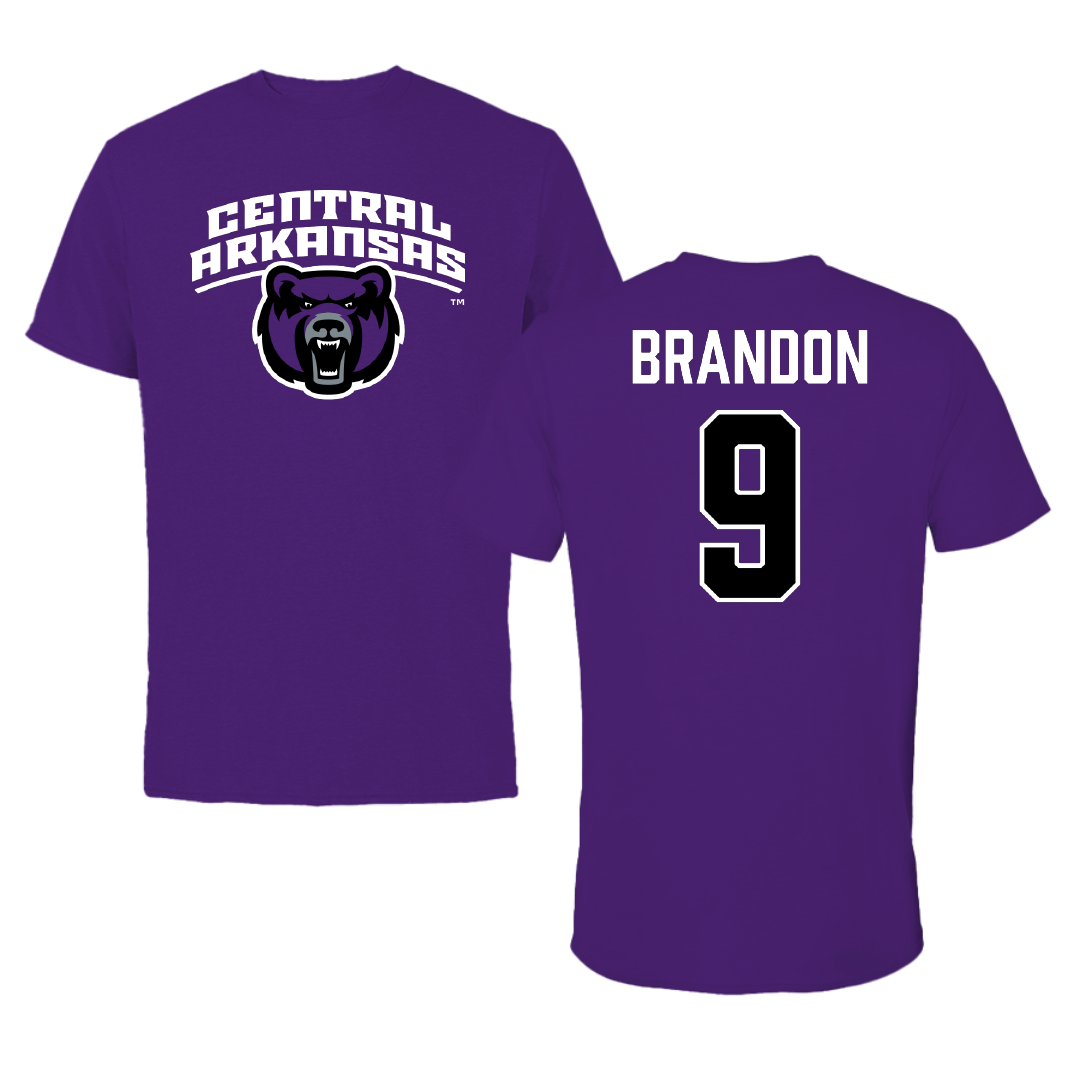 University of Central Arkansas Softball Purple Performance Tee - #9 Trinity Brandon