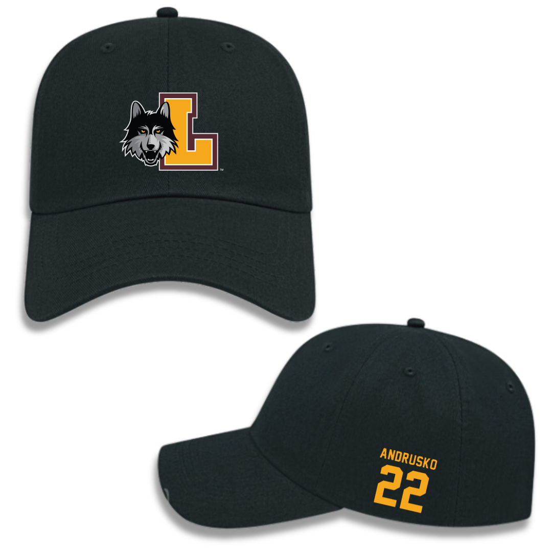 Loyola University-Chicago Soccer (M) Black Hat - #22 Matthew Andrusko