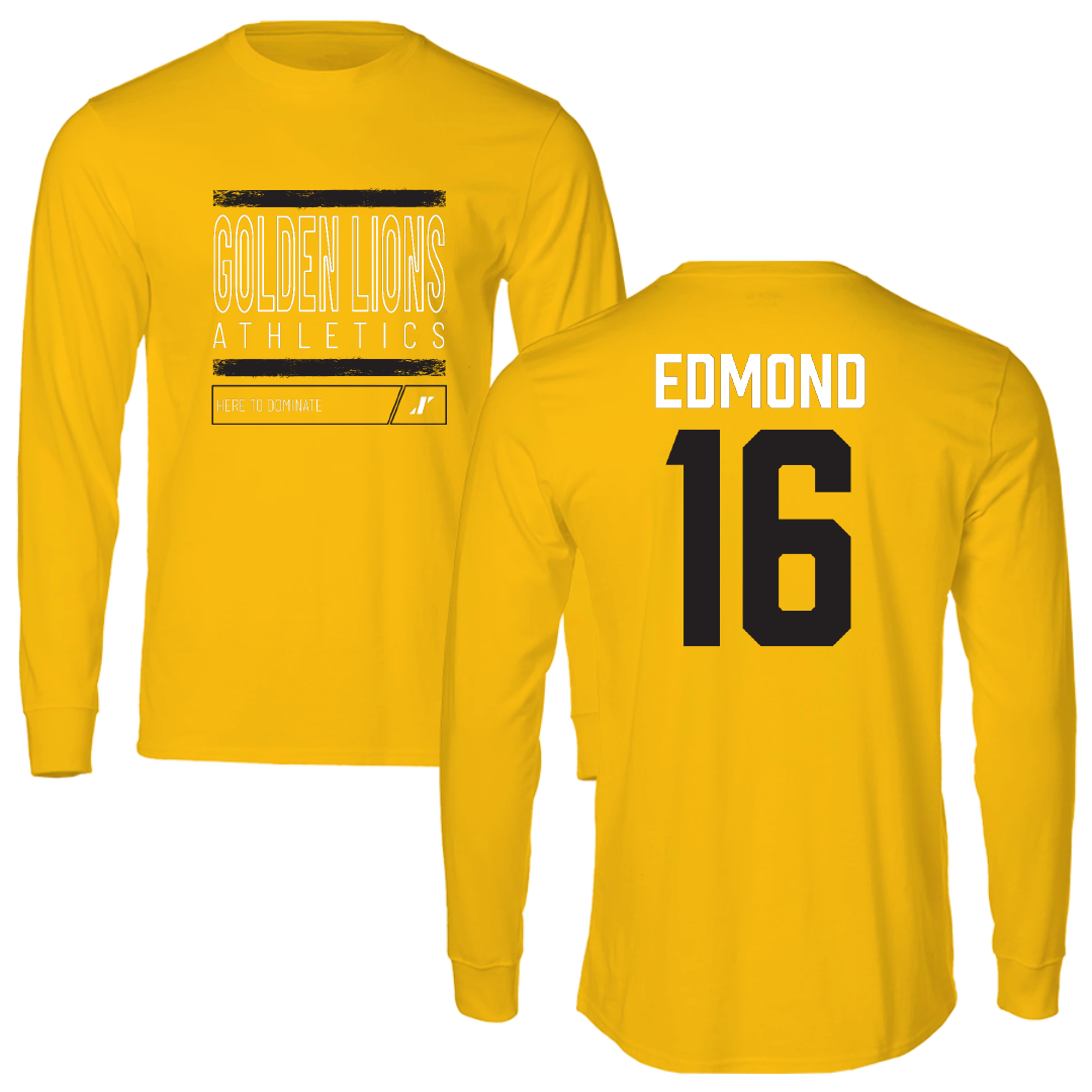 University of Arkansas-Pine Bluff Volleyball Gold Dominate Performance Long Sleeve - #16 Ariyonna Edmond