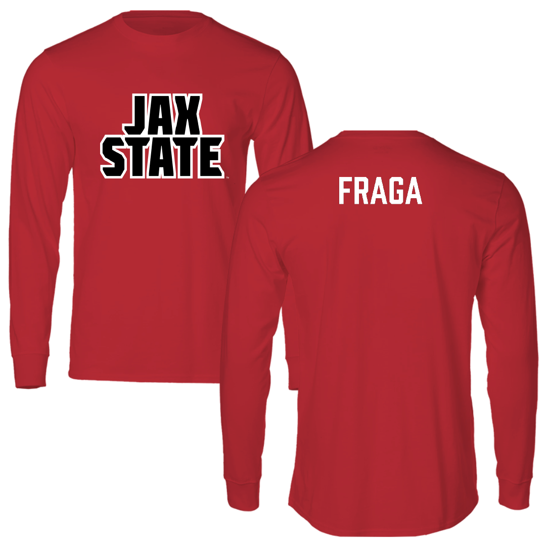 Jacksonville State University TF and XC Red Long Sleeve - Rodrigo Fraga