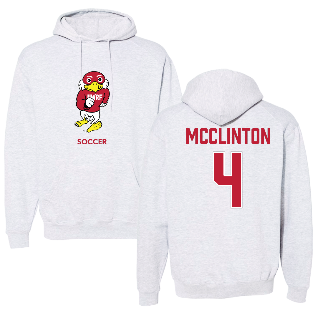 University of Wisconsin-River Falls Soccer (W) Light Gray Hoodie - #4 Aliviah McClinton