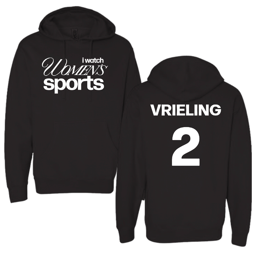 Washington State University Volleyball Black WHM Hoodie - #2 Taryn Vrieling