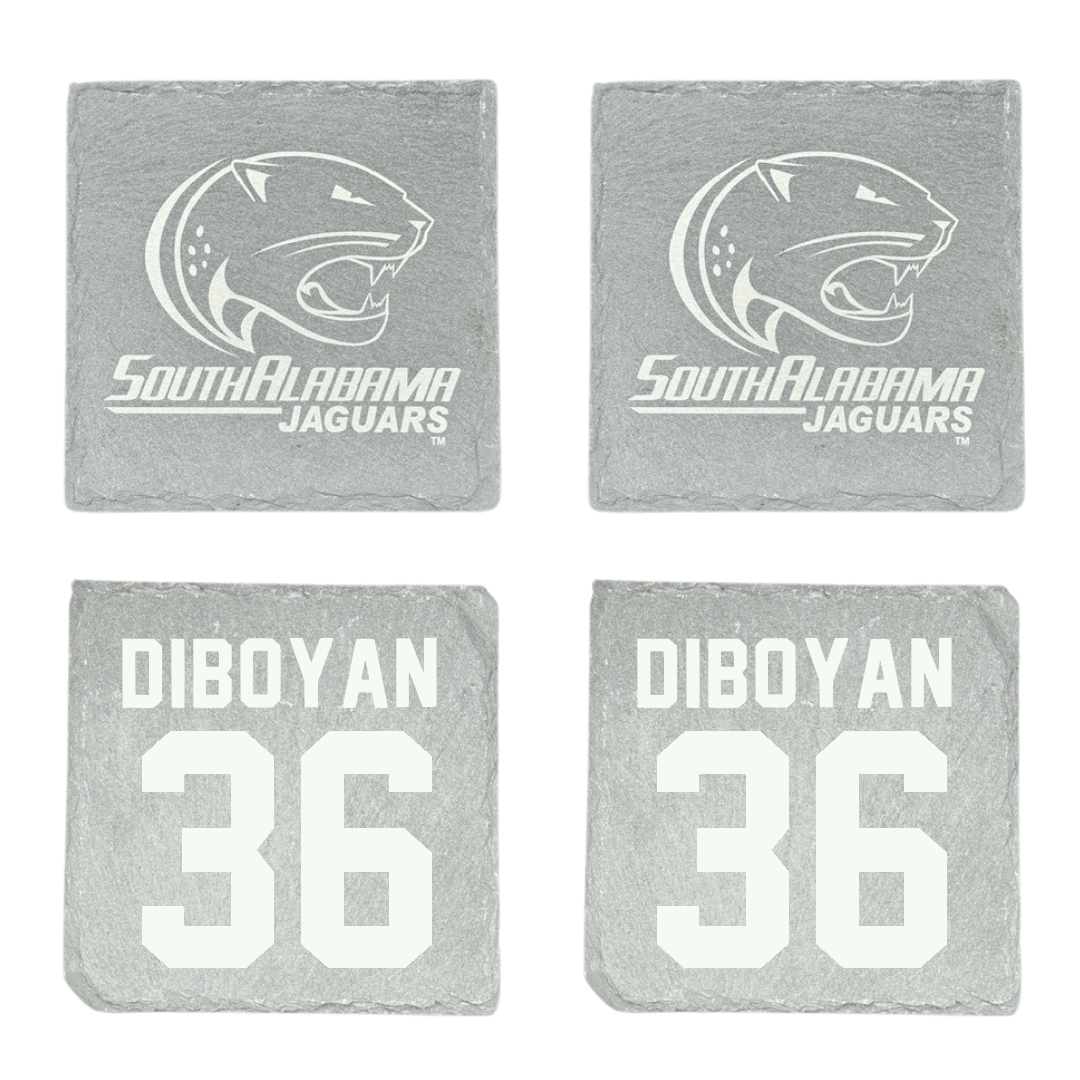 University of South Alabama Football Stone Coaster (4 Pack)  - #36 Hamilton DiBoyan