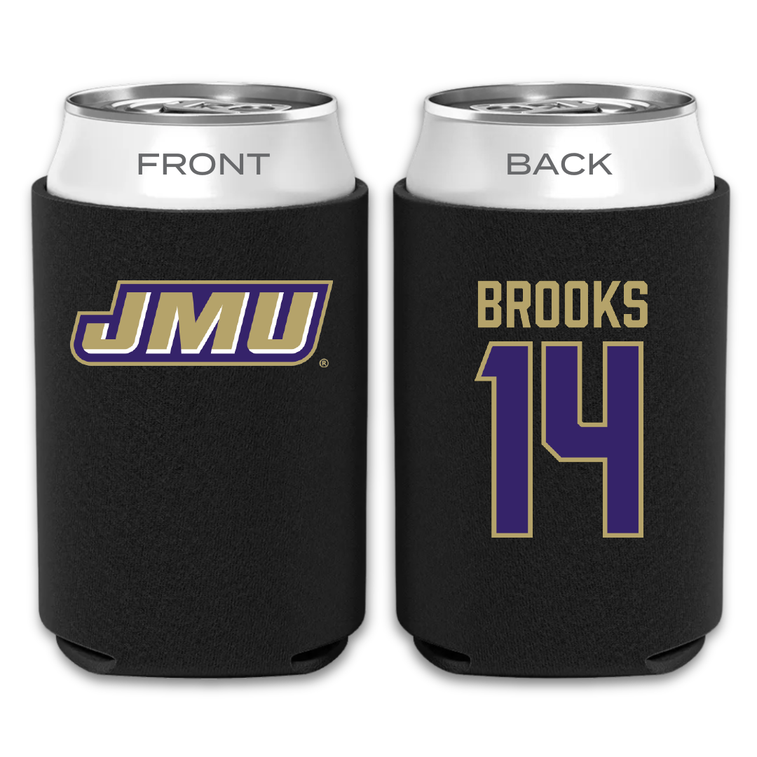 James Madison University Baseball Black Can Cooler - #14 TJ Brooks