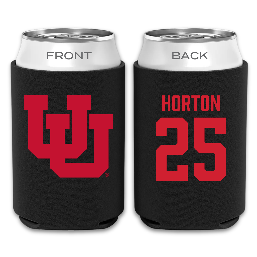 University of Utah Lacrosse Black Can Cooler - #25 Bryce Horton