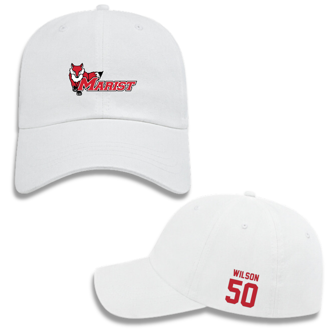 Marist University Football White Hat - #50 Trevor Wilson