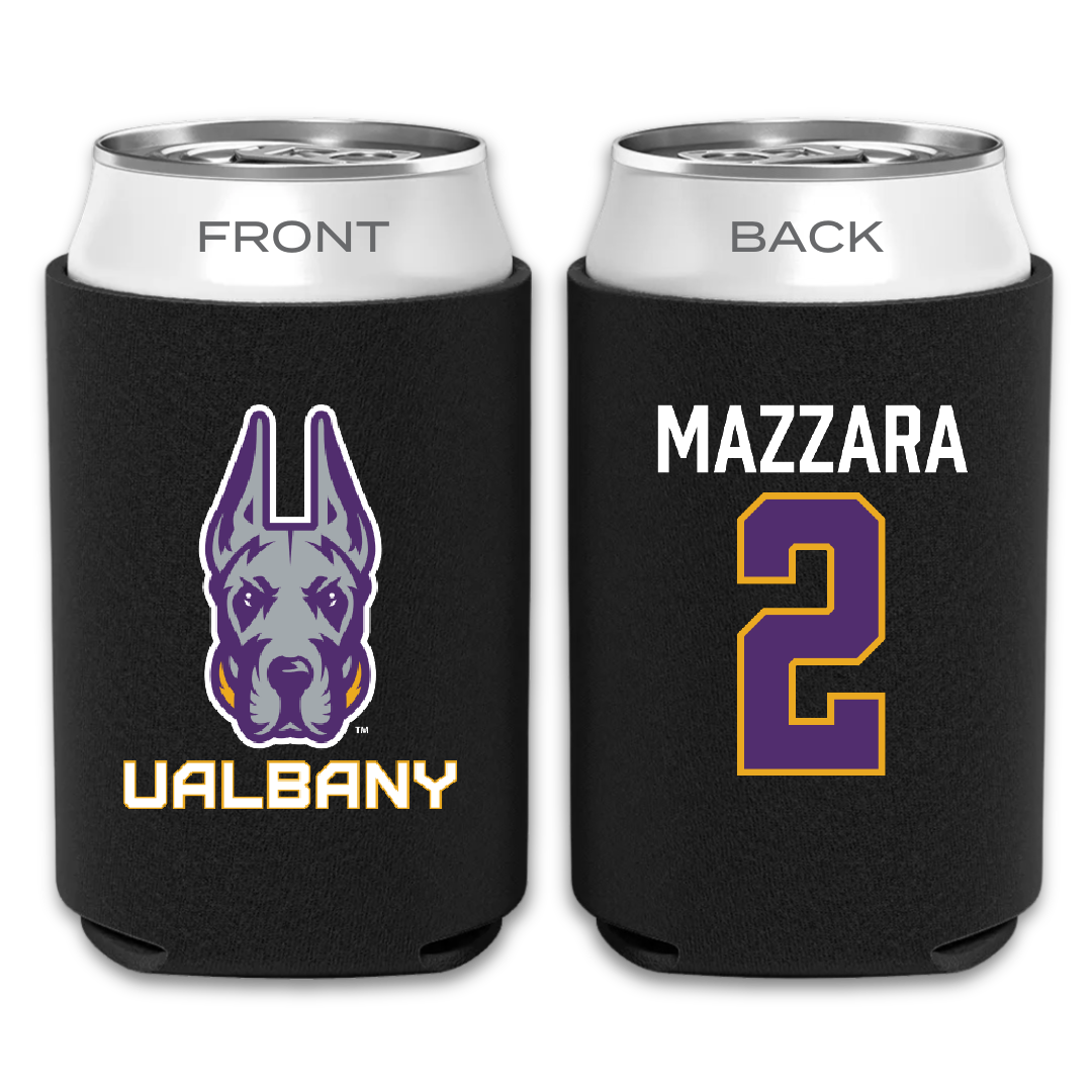 University at Albany Baseball Black Can Cooler - #2 Victor Mazzara