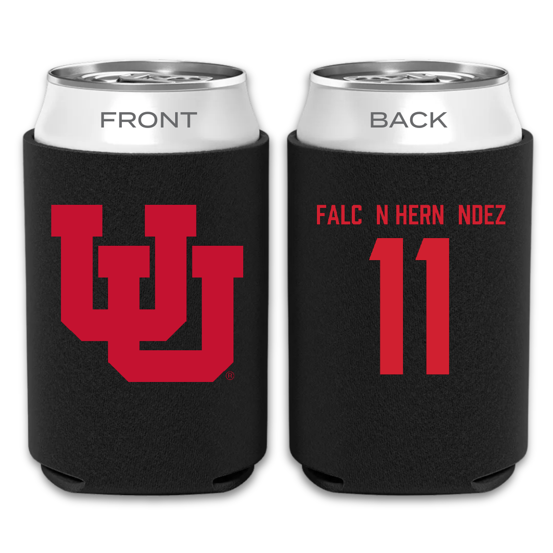University of Utah Basketball Black Can Cooler - #11 Daniela Falcón Hernández