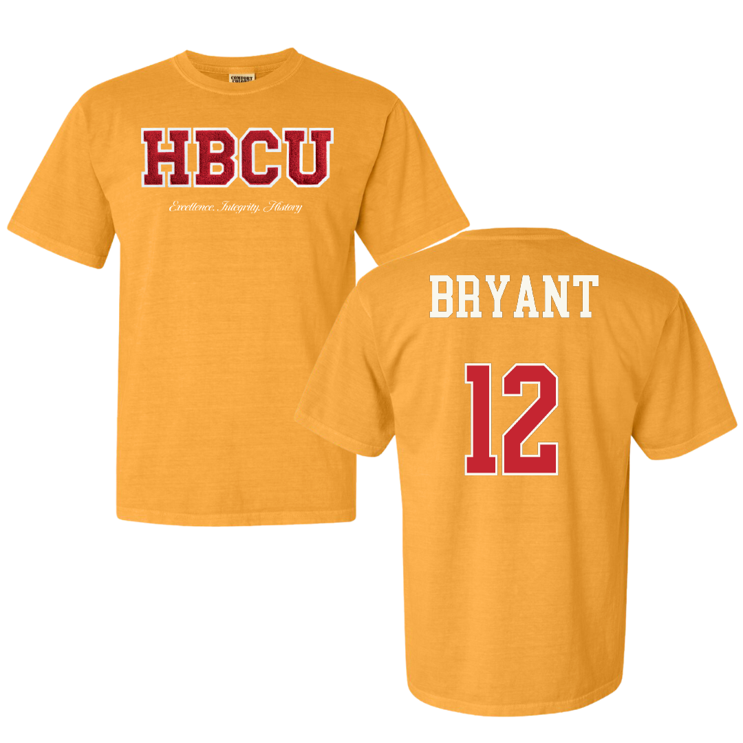 University of Arkansas-Pine Bluff Softball Gold HBCU Varsity Comfort Colors Tee - #12 Danika Bryant