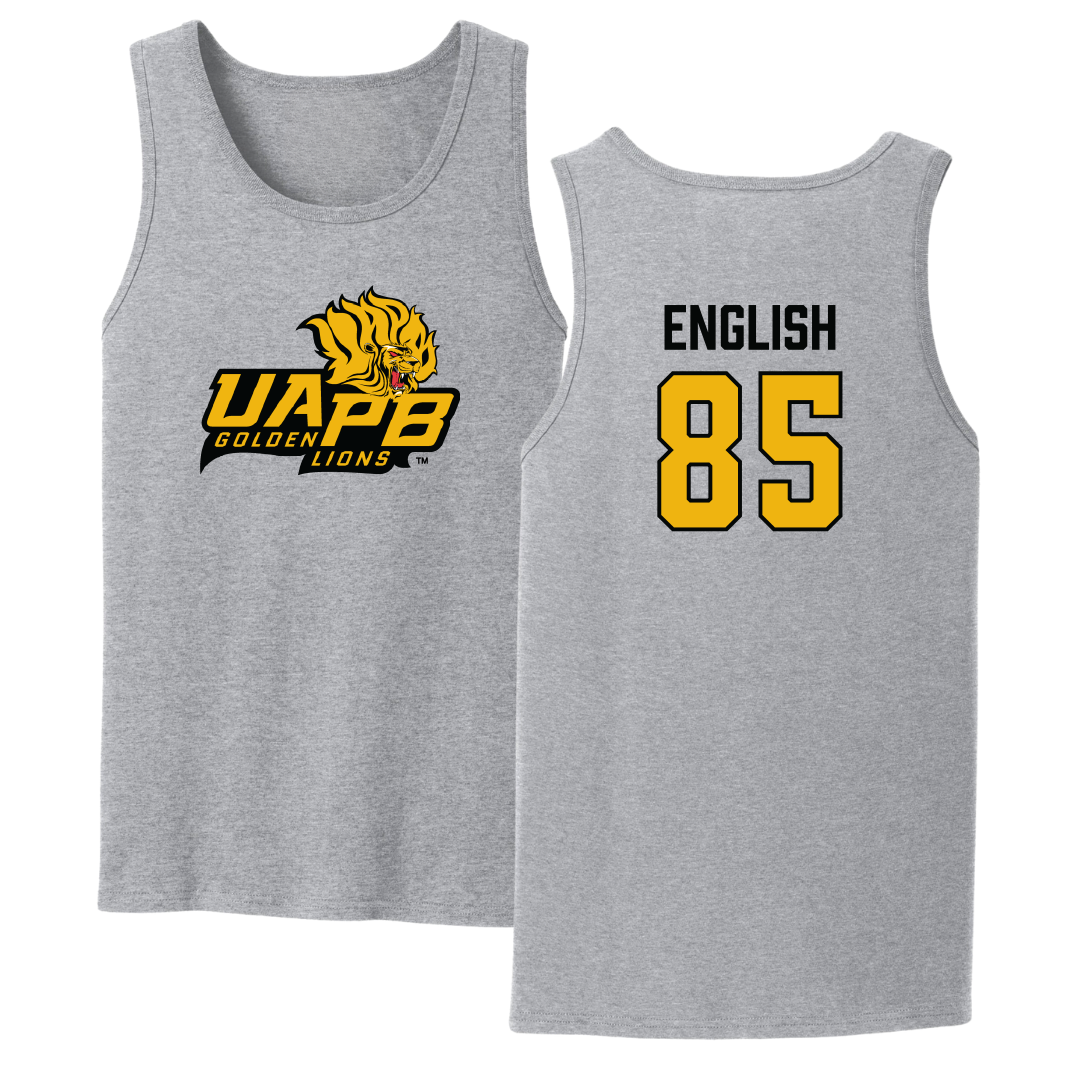 University of Arkansas-Pine Bluff Football Sport Gray Tank Top - #85 Kevin English