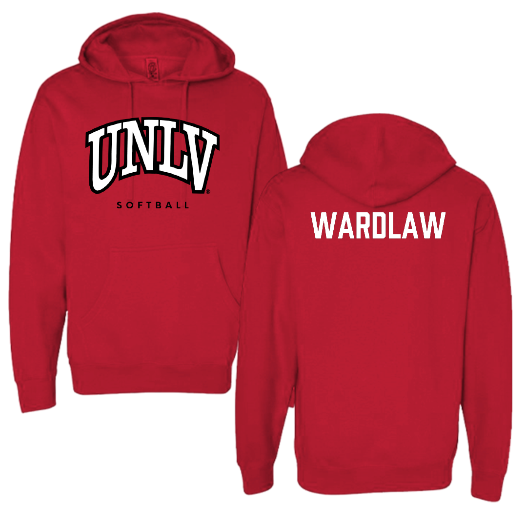 University of Nevada-Las Vegas Softball Red Block Hoodie - Emma Wardlaw