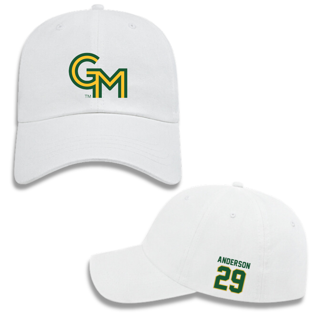 George Mason University Softball White Hat - #29 Jordan Anderson