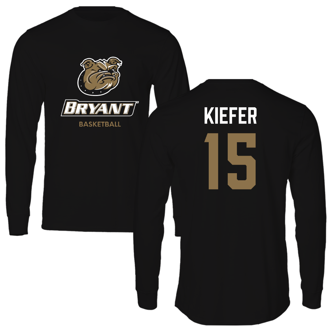 Bryant University Basketball (W) Black Long Sleeve - #15 Dana Kiefer