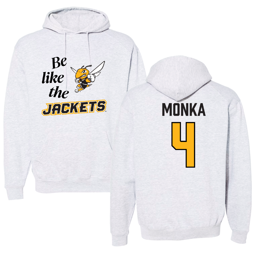 American International College Basketball Light Gray Be Like Us Hoodie - #4 Eden Monka