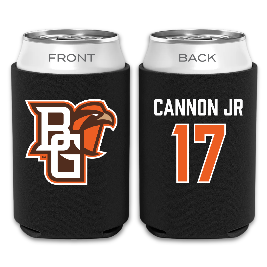 Bowling Green State University Football Black Can Cooler - #17 Mark Cannon Jr