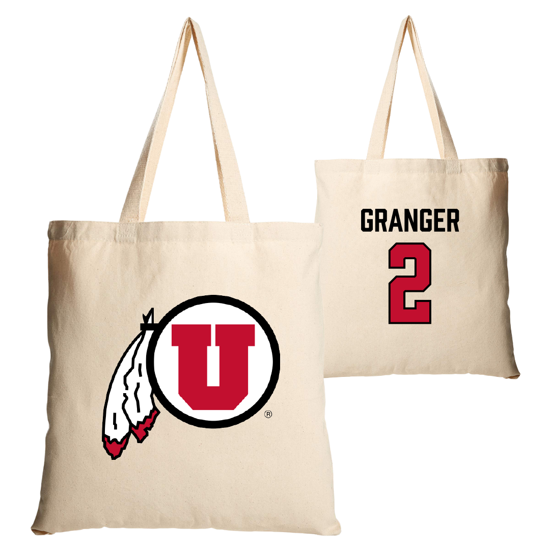 University of Utah Soccer Tan Canvas Tote Bag - #2 Maryn Granger
