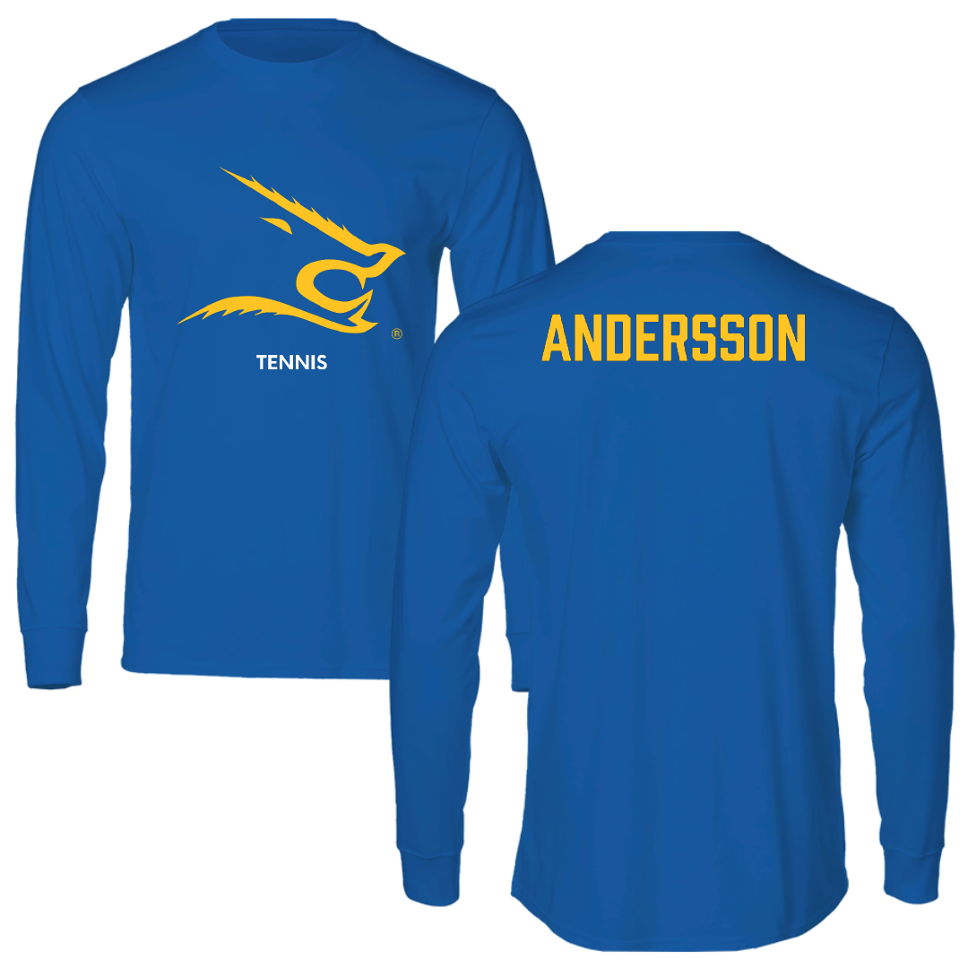 Texas A&M University-Kingsville Tennis (W) Blue Performance Long Sleeve - Annika Andersson