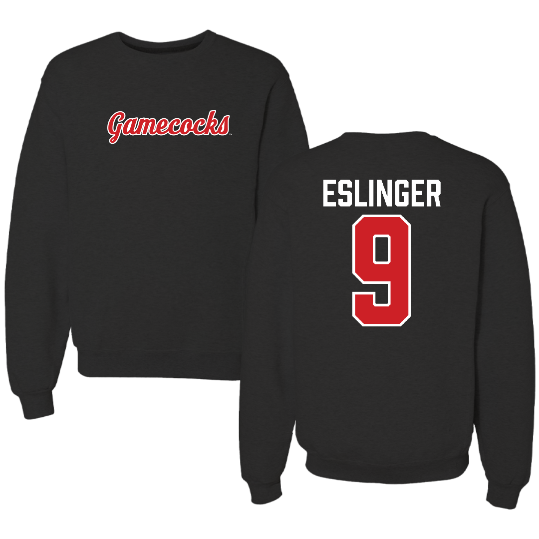 Jacksonville State University Softball Black Crewneck - #9 Jordan Eslinger