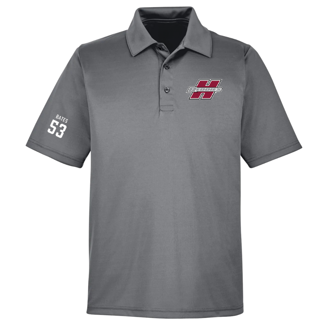 Henderson State University Baseball Light Gray Polo - #53 Christian Bates