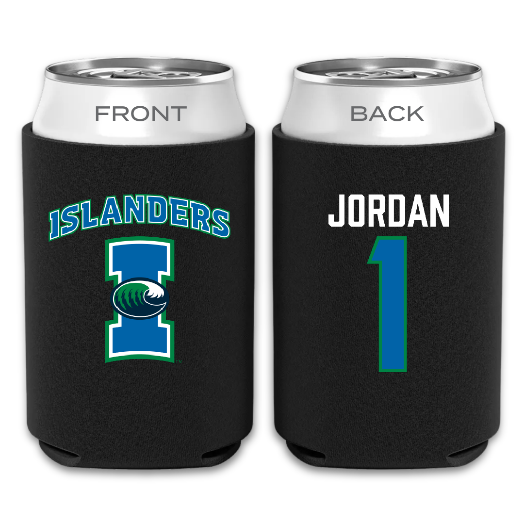 Texas A&M University-Corpus Christi Beach Volleyball Black Can Cooler - #1 Raven Jordan