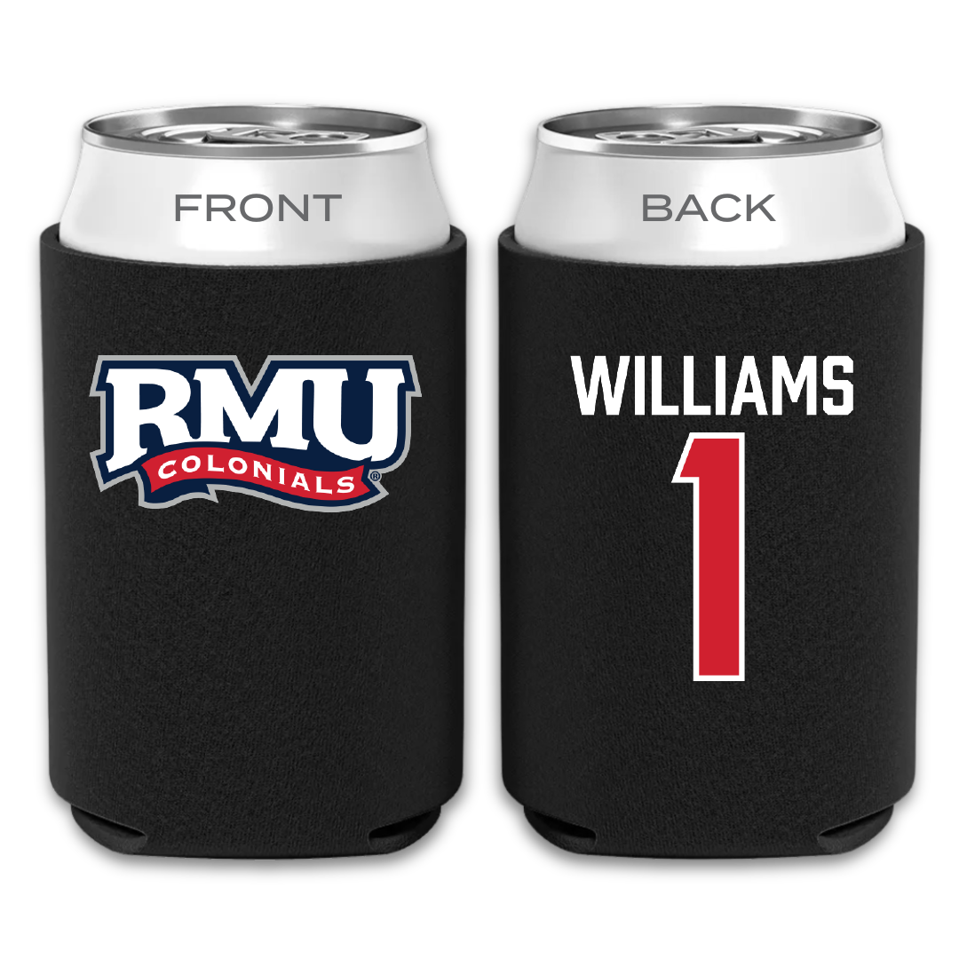 Robert Morris University Basketball Black Can Cooler - #1 Justice Williams