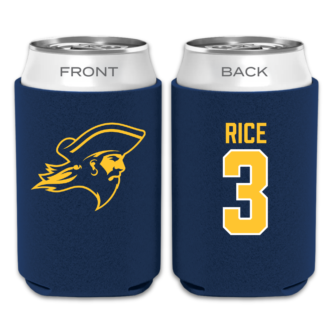 East Tennessee State University Basketball Navy Can Cooler - #3 Tyler Rice