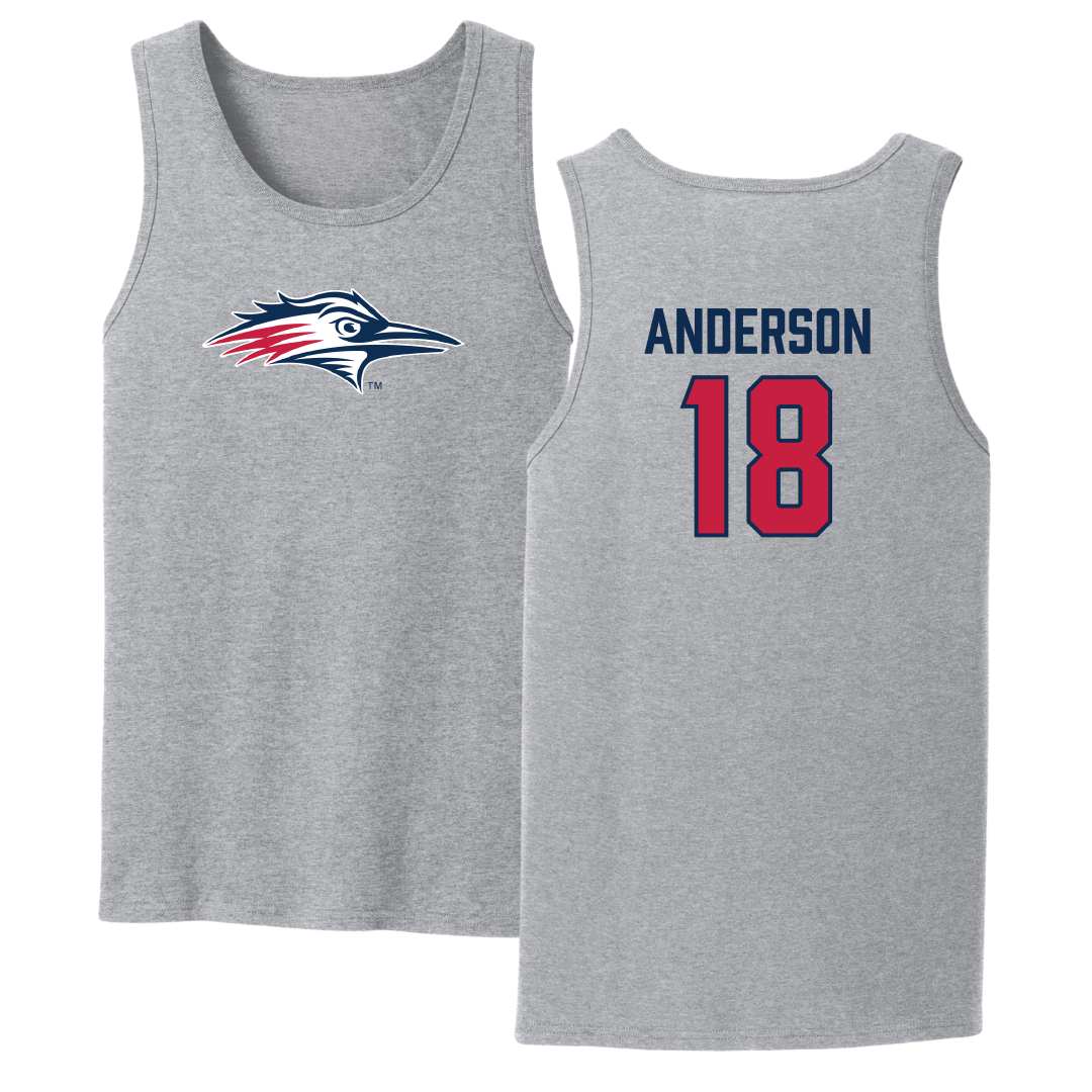 Metropolitan State University of Denver Volleyball Sport Gray Tank Top - #18 Riley Anderson