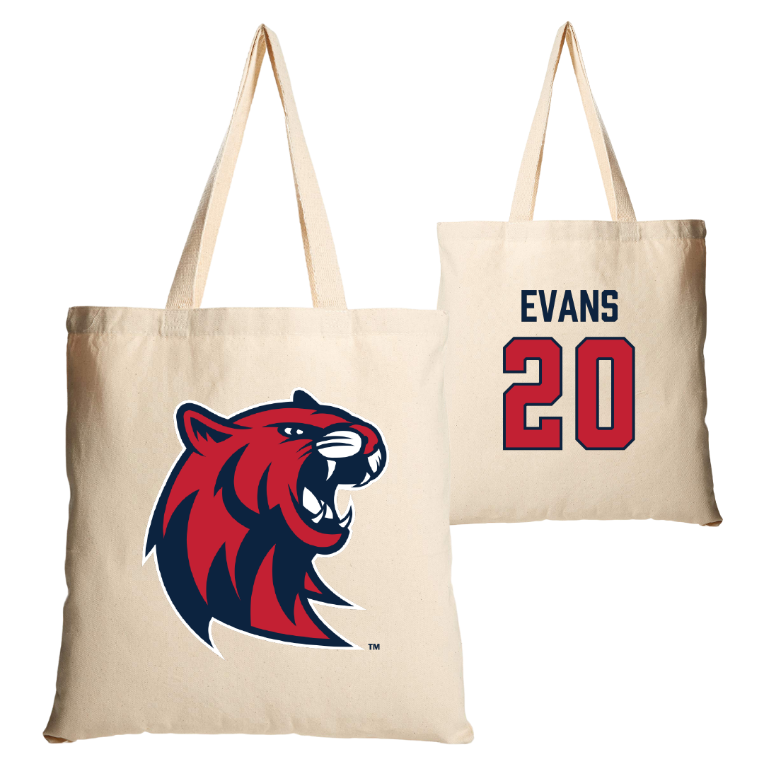 Rogers State University Softball Tan Canvas Tote Bag - #20 Savannah Evans