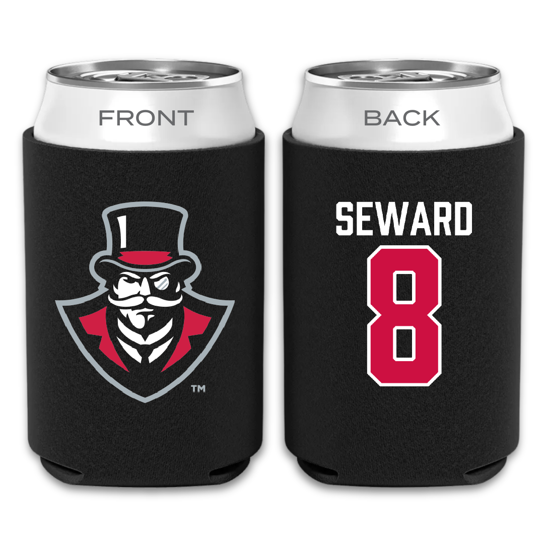 Austin Peay State University Volleyball Black Can Cooler - #8 Jamie Seward
