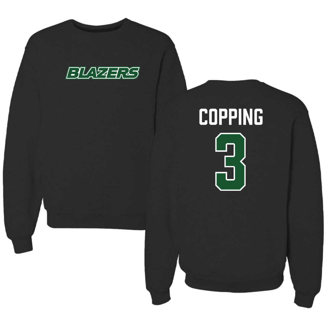 University of Alabama at Birmingham Beach Volleyball Black Crewneck - #3 Arden Copping