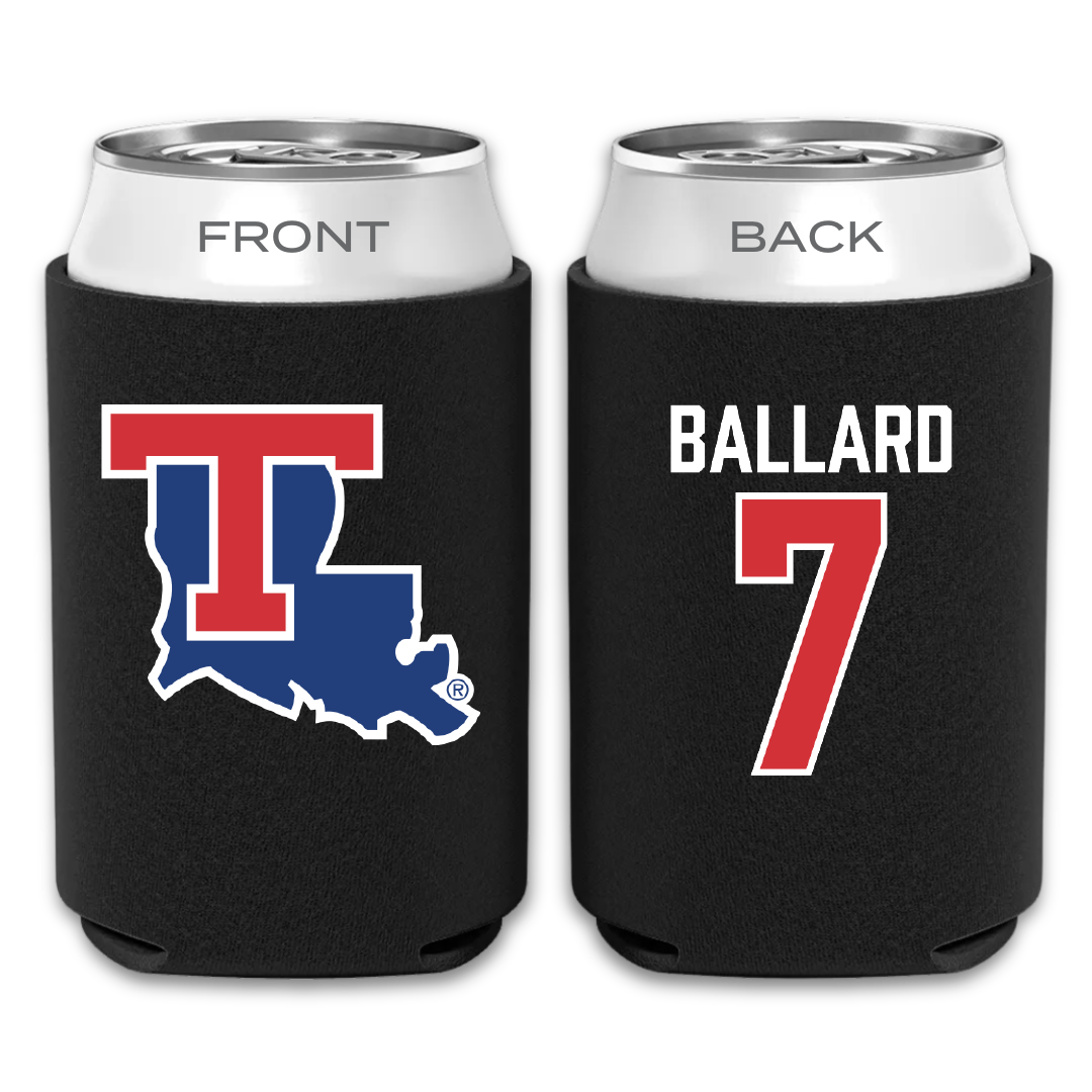 Louisiana Tech University Baseball Black Can Cooler - #7 Mike Ballard