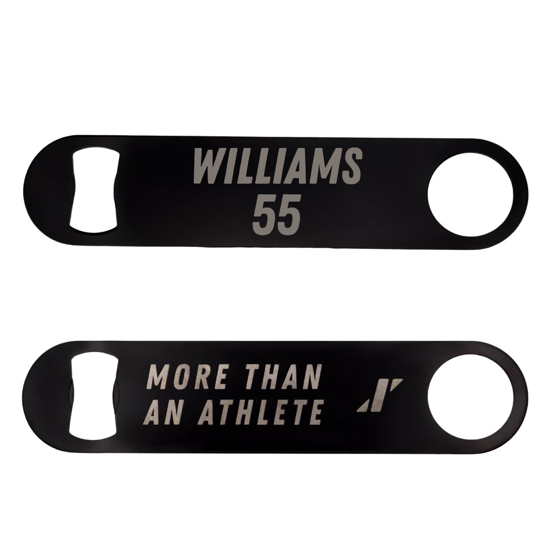 Towson University Football Black Bottle Opener - #55 Mike Williams