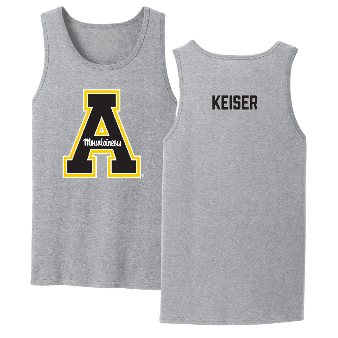 Appalachian State University Wrestling Sport Gray Tank Top - Kaden Keiser