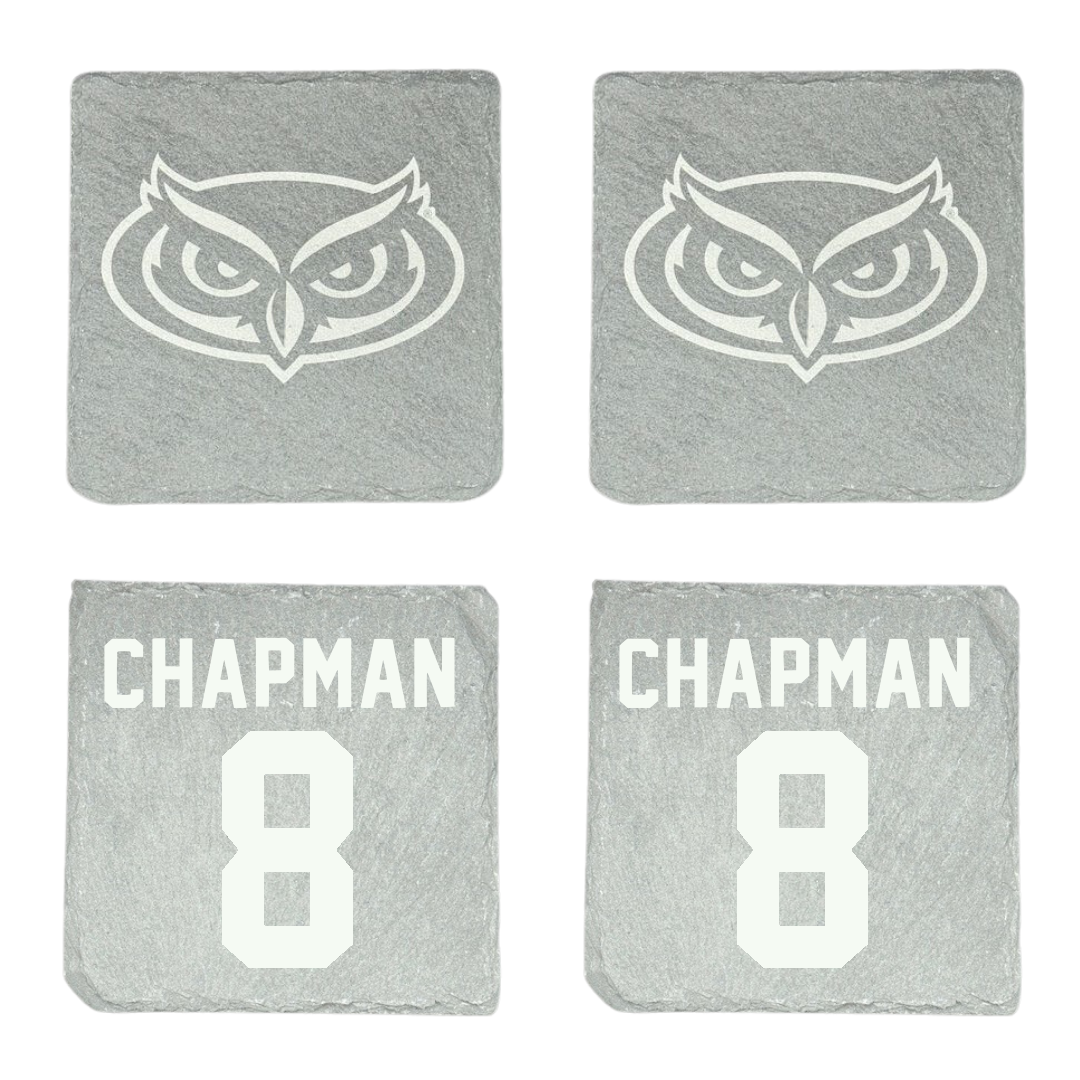 Florida Atlantic University Soccer Stone Coaster (4 Pack)  - #8 Caleb Chapman