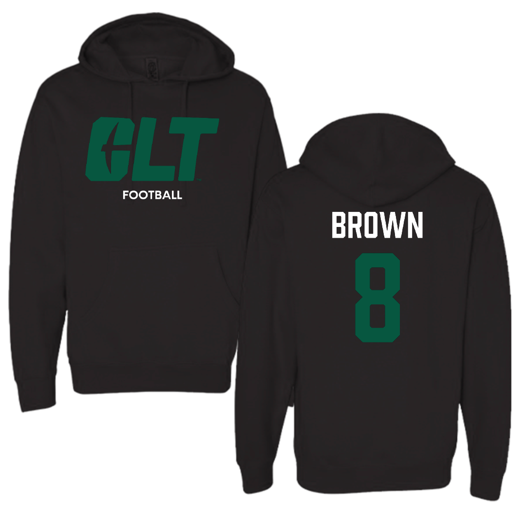 The University of North Carolina at Charlotte Football Black Hoodie - #8 Sean Brown