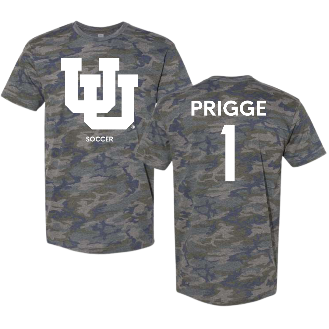 University of Utah Soccer (W) Vintage Camo Tee - #1 Taylor Prigge