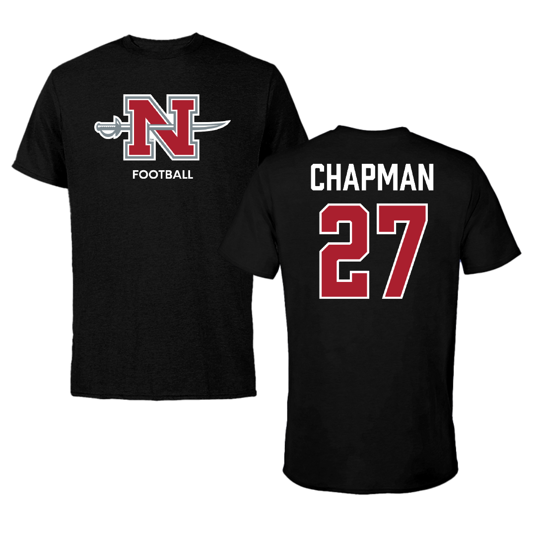 Nicholls State University Football Black Mascot Performance Tee - #27 Gil Chapman